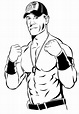 John Cena Of Wwe Coloring Pages To Print Coloring Pages | Sexiz Pix
