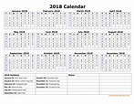 2018 Printable Calendar One Page - All You Need Infos