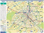Paris street map with metro stations - Map of Paris with attractions ...