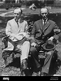 President Coolidge and his father, George Tryon Harding, Sr. seated on ...