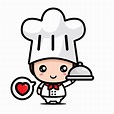 Desenho de personagem chef menino fofo | Vetor Premium
