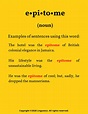 Consultancy - Word of the Week: Part 5 - Epitome