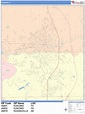 Kokomo Indiana Wall Map (Color Cast Style) by MarketMAPS