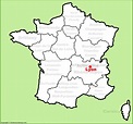 Lyon location on the France map - Ontheworldmap.com