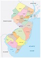 Map Of New Jersey With Towns - World Map
