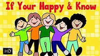 If You're Happy And You Know It Clap Your Hands With Lyrics - Nursery ...