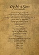 Cry Me A River by Justin Timberlake Vintage Song Lyrics on Parchment ...