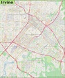 Large detailed map of Irvine
