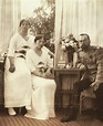 Maria, Tatiana, and Tsar Nicholas II, 1916. Photo source: lastromanov ...