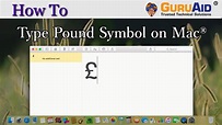 How to Type Pound Symbol on Mac® - GuruAid - YouTube