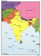 Political Map Of Southern Asia - Cities And Towns Map