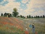 Claude Monet - Poppies Blooming. Oil on canvas.