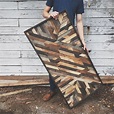 DIY Wood Working Projects: Rustic Art Design Made from Reclaimed Wood