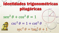 Identidades trigonométricas pitagóricas - YouTube