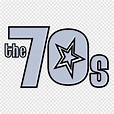 Logotipo de la década de 1970 de los años 70, logotipo de nhs 70, s ...