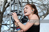 Mandy Lee Duffy of MisterWives performs at the Spotify House at SXSW ...