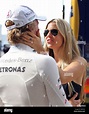 German Nico Rosberg of Mercedes GP says goodbye to his girlfriend ...