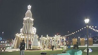 灣仔海濱聖誕裝置亮燈 豎8米高聖誕樹 | Now 新聞
