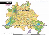 Karte Berlin Übersicht - grebemaps® Kartographie