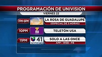 Esta es la programación de Univision 41 Nueva York mientras se celebra ...