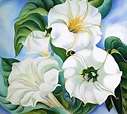 Jimson Weed Painting by Georgia O'keeffe Art Reproduction - Etsy