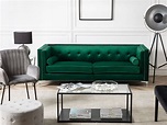 Sofá de terciopelo verde esmeralda AVALDSENES | Beliani.es
