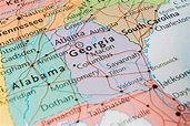 Map of Georgia USA
