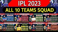 IPL 2023 - All Teams Squad | All 10 Teams Squad IPL 2023 | CSK, KKR ...