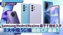 8大中階5G手機 Samsung/Redmi/Realme最平千幾蚊 哪款CP值高？