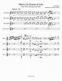 Merry Go Round of Life Clarinet Quartet Sheet music for Clarinet ...