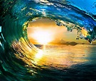 Free photo: Ocean Wave Sunset - Yellow, Sunny, Scene - Free Download ...