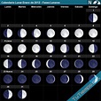 Calendario Lunar Enero de 2012 - Fases Lunares