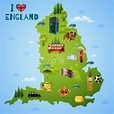 Mapa de Inglaterra | Inglaterra Actual, Antigua y Turística | Descargar ...