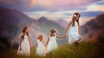 Cute Sisters HD desktop wallpaper : Widescreen : High Definition ...