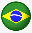 Brazil Flag - Brazil Flag Circle Transparent, HD Png Download - kindpng
