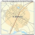 Aerial Photography Map of St Matthews, SC South Carolina