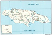 Large detailed administrative and road map of Jamaica. Jamaica large ...