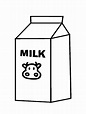 Dibujos para colorear Cartón de leche | Dibujosparaimprimir.es