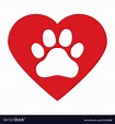 Dog Paw Heart