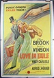LOVE IN EXILE, Original Vintage Linen Backed Movie Poster - Original ...