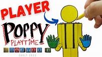 Cómo DIBUJAR a🟡PLAYER (JUGADOR)🖐️ de POPPY PLAYTIME CHAPTER 2/How to ...