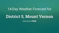 District 5, Mount Vernon, Maryland, USA 14 day weather forecast