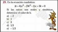 RAÍCES SIMÉTRICAS - Ecuaciones Cuadráticas Álgebra - YouTube