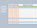 EXCEL of Detailed Inventory of Office Supplies.xls | WPS Free Templates