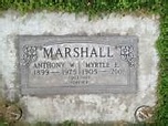 Anthony W. Marshall 1899 - 1975 BillionGraves Record