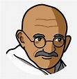 Cartoon Pictures Of Mahatma Gandhi PNG Image | Transparent PNG Free ...