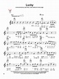 Jason Mraz "Lucky" Sheet Music Notes | Download Printable PDF Score 152690