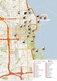 Plan et carte touristique de Chicago : attractions et monuments de Chicago