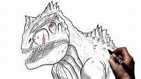 How To Draw Giganotosaurus | Step By Step | Jurassic World Dominion ...