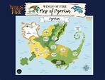 Printable Wings of Fire Map of Pyrrhia Wings of Fire Party - Etsy Australia